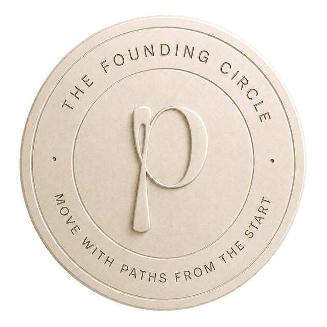 The Founding Circle seal — move with Paths from the start